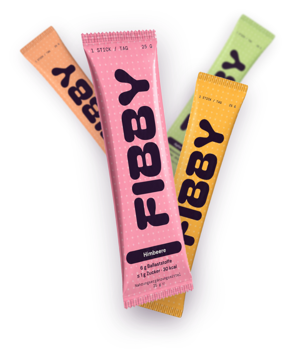 FIBBY Ballaststoff-Jelly-Sticks in vier Sorten